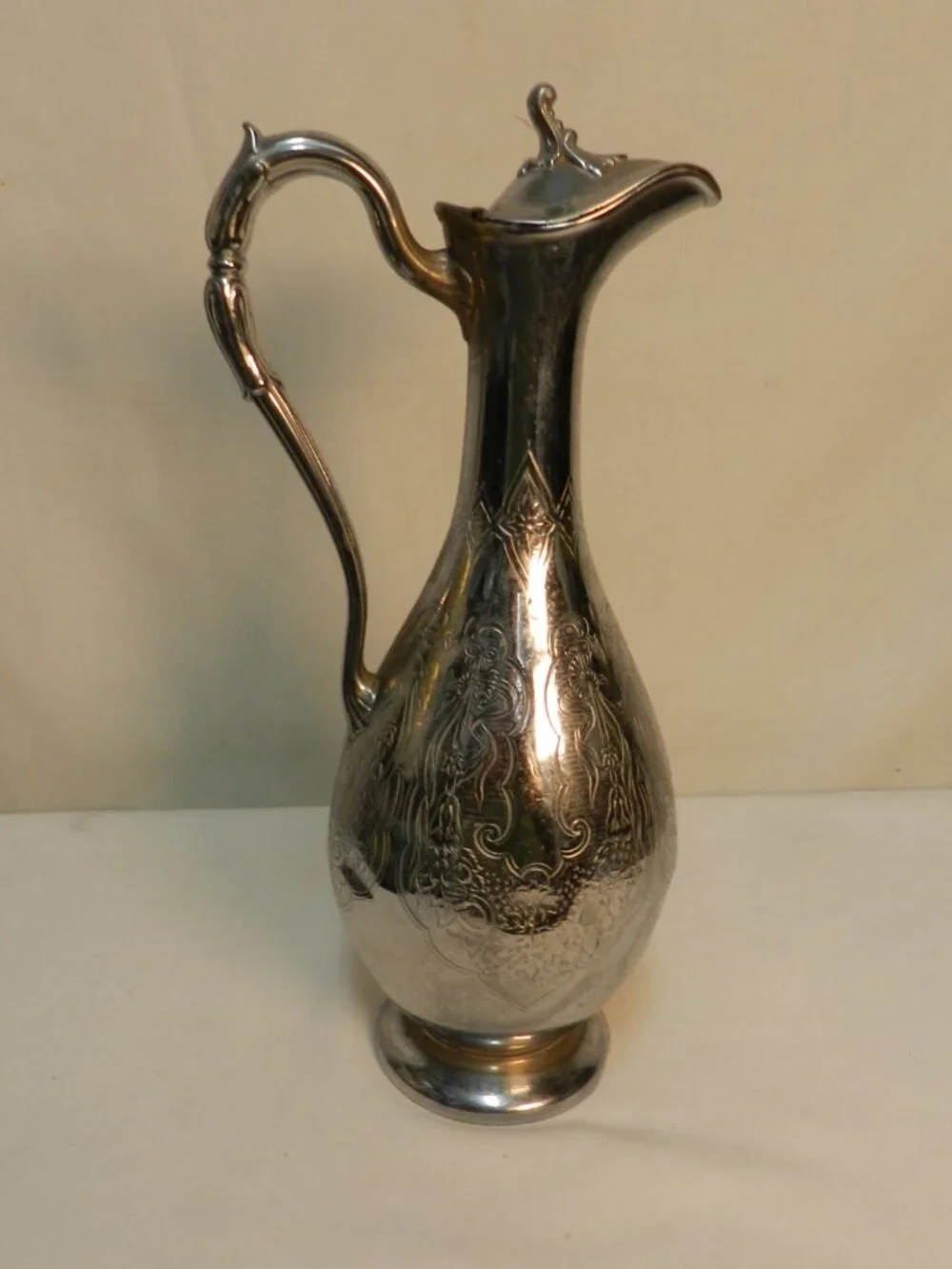 James Dixon & Sons EPBM 64 British Sheffield Silverplated Metal Antique Pitcher